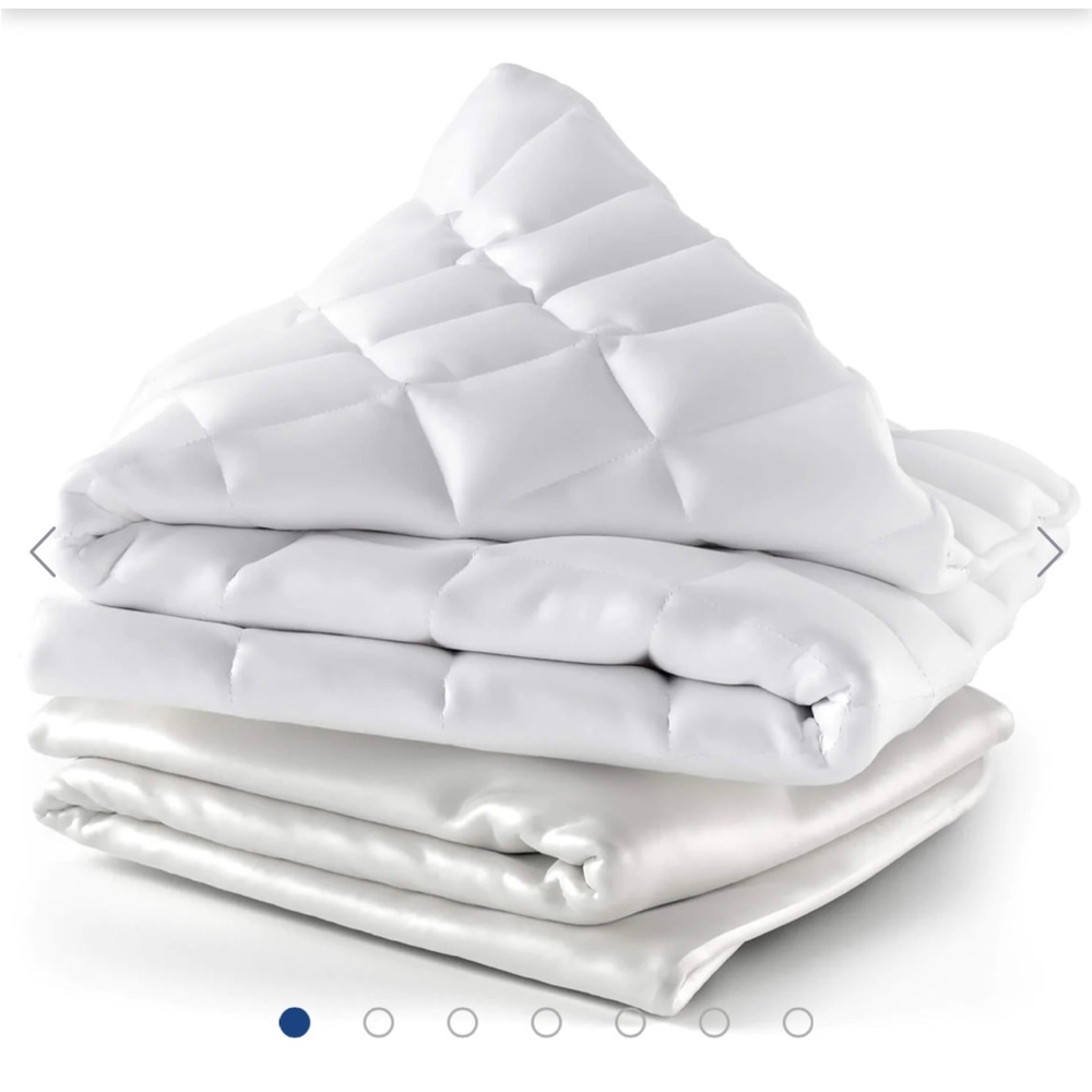 Cozy house collection weighted blanket silver